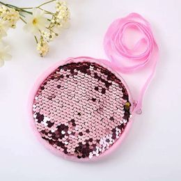 Kindergarten for 2 To 4 Years Old Girls Messenger Fashion Princess Girl Baby Cute Plush Sequin Shoulder Bag Coin Purse Bags