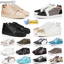With Box Red Bottomlies Shoes New Store Wholesale Mens shoes Womens Fashion Sneakers Designer Shoes Low Black White Cut Leather Splike Tripler Loafers Vintage VVOQ