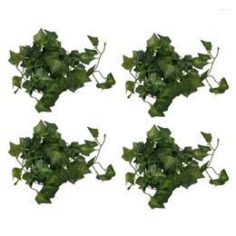 Decorative Flowers JFBL 4X Artificial Ivy Fake Foliage Leaf Plants Garland Garden Decoration 2M (Sweet Potato Leaf)