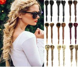 Party DIY Decorations Sythentic Women Hair Extensions Claw Braided Ponytail DIY Long Braid Thick4242475