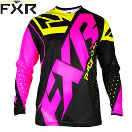 Men's T-shirts Motorcycle Mountain Bike Mtb Fxr Racing Downhill Jersey Offroad Dh Mx Bicycle Locomotive Shirt Cross Country 9tof