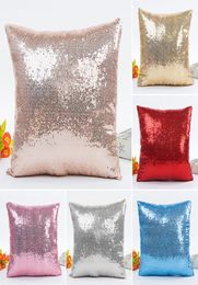 4040cm Glitter Sequins Cushion Cover Throw Pillow Cases Home Car Seat Sofa Cushion Covers Cafe Home Decor Pillowcase6444645