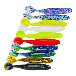 hot 10 color soft jelly lure drop shot fishing tackle bait jig paddle tail sinking soft silicone fishing lures shad 95cm 6g K1641 Hiabw