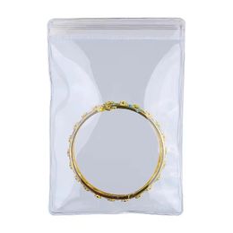 100Pcs Jewellery Storage Bag Box AntiOxidation Transparent Organiser for Earring Necklace Bracelet Ring Holder Ziplock Ba 240516