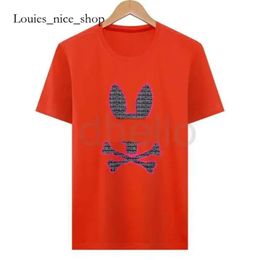Psychological Bunny shirt Psyco Bunny Physcho Bunny Rabbit Polo t Shirts Designer Rabbit Mens T-shirt Trendy Fashion Usa High Street Short Sleeve Tshirts 24ss 759