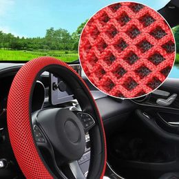Steering Wheel Covers Car Cover Breathable Sandwich Fabric Universal Protector Nozzle On The Accessories