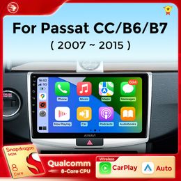 Car Dvd Radio Multimedia Player for Volkswagen VW Passat B6 B7 CC 2007-2015 Carplay Radio Android Auto 4G GPS DSP 48EQ 2din