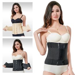 Womens Shapewear Black Beige Stainless Steel Boned Body Shaper Lady Waist Trainer Cincher Breathable Corset S3XL Woman Lingerie 240521