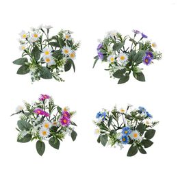 Decorative Flowers Flower Candle Holder Garland Table Centerpieces Artificial Candles Wreaths For Tabletop Farmhouse Bar Living Room Party