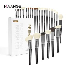 Makeup Brushes MAANGE 25 piece makeup brush set cosmetics foundation make-up powder blusher eye shadow kabuki mixed makeup brush beauty tool gift box Q240522