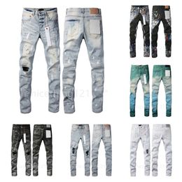 Purple Brand Jeans Men Jeans Designer Jeans Mens Skinny Jeans Luxury Fashion Distressed Ripped Bikers Womens Denim Cargo for Men Black Pants Broken Hole Skinny Jeand