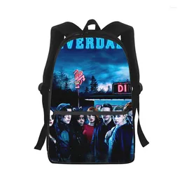School Bags TV Riverdale Men Women Backpack 3D Print Fashion Student Bag Laptop Kids Travel Shoulder