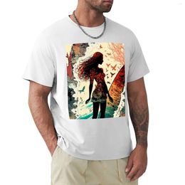 Men's Polos Surfer T-shirt Boys Animal Print Summer Top T Shirts For Men Graphic