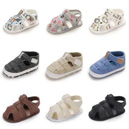 HAIZHIW Summer Style Continuously Fringed Baby Soft Sandals Boys And Girls Breathable Flat Sandals First Cool Walking Shoes 240507