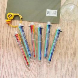 Coloured Stationery Transparent Appearance Quick Drying Pen Water Six Colours Storage Free Colour Switching Suixin Mark