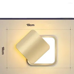 Wall Lamp Golden Led Light For Bedroom Bedside Modern Corridor Aisle Staircase Lighting Living Room Sconce Decoration