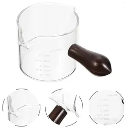 Mugs Cup Pitcher Espresso Creamer Measuring Jug Double Coffee S Sauce Mouth Mini Tea Cups Graduated Server Pourer Handle Syrup