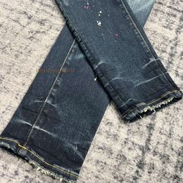 Shorts Purples Jeans For Mens Jeans High Quality Fashion Mens Jeans Cool Style Designer Pant Distressed Ripped Biker Black Blue Jean Slim Fit 2023 6a1