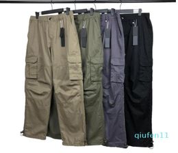 Men039s Pants Top Quality Designers Trousers Badge Patches Letters Men Women Zipper Track Pant Cotton Casual Cargo Pants Street4620955