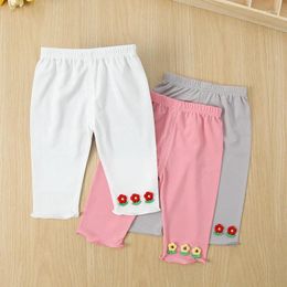 Trousers Girls Underpants Calf-length Summer Thin Baby Leggings Children's Clothing 2024 Girls' Capris