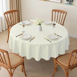 Table Cloth Simple Tablecloth Wrinkle-resistant Cotton Linen Rectangular Round Waterproof Tea Cover Lace Black