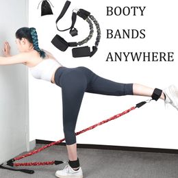 Booty Resistance Band Glute Cord Cable Machine Ankle Kickback Strap for Legs Abs Hip Workouts Gym Home Workout Fitness Equipment 240523