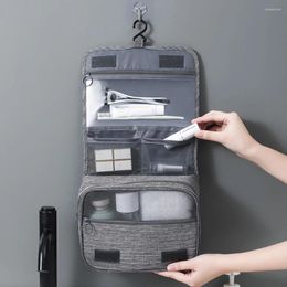 Storage Bags Travel Makeup Waterproof Cosmetic Toiletries Organiser Portable Business Hanging Dry And Wet Separation Bag Women