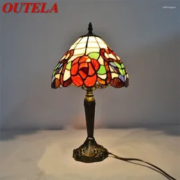 Table Lamps OUTELA Dimmer LED Colorful Desk Light Creative Contemporary For Home Bedroom Decoration