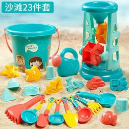 Sand Play Water Fun Sand Play Water Fun Summer beach toys childrens plastic buckets water bottles shovels childrens beach water games toy tools WX5.22