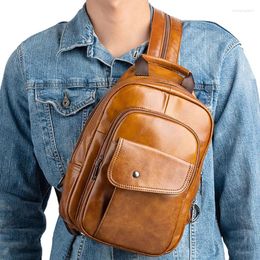 Backpack AETOO 2024 Retro Hand-painted Men's Head Layer Cowhide Business Multifunctional USB Charging