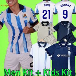 23/24 Real Sociedad Soccer Jerseys Men set kids kit BARRENE MERINO CARLOS FDEZ OYARZABAL TAKE SORLOTH SIA Football Shirt boys 2023 2024 Equipment home away