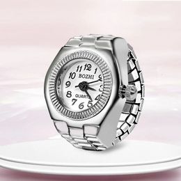 Ring Watch Selling Creative Alloy Shell Finger Circular Dial Couple Men And Women 240523