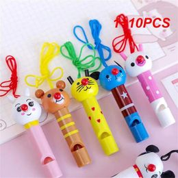 Party Favour 1-10PCS Mini Multicolor Wooden Whistles Kids Birthday Favours Decoration Baby Shower Noice Maker Toys Goody Bags Pinata