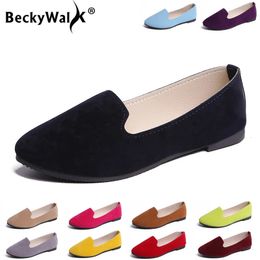 Spring Summer Women Flat Shoes Woman Ballet Flats Candy Colour Ladies Large Size Autumn Casual Shoe Loafers WSH2216 240516