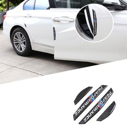 4PCS Car door protector Carbon fiber door side stickers car Anti-collision Strips Sticker for BMW E90 E46 F30 F10 X1 X3 X5 X6 GT Z4 F15 Epko