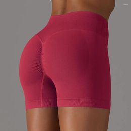 Active Shorts Seamless High Waist Lifting Buttocks Yoga Women Gym Workout Push Up Sports Tights Cycling Running Fitness Leggings