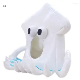 Berets X5QE Funny Squid Animal Plush Hat Toy Cartoon Japanese Octopus Headgear Party Props