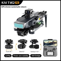 KAI TWO Drone 5G GPS 4K Dron 3 HD Camera FPV-25min Flight Time Brushless Motor Quadcopter Distance 1.2km Professional Drones