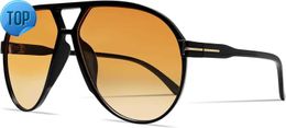 Retro Aviator Sunglasses for Women Men Oversized Classic 70s Vintage Trendy Tangle Free Square Aviators Sun Glasses
