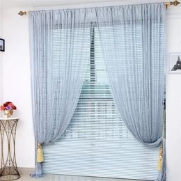 Curtain Curtains In The Living Room Divider Line Valance For Window Solid Colour Decoration