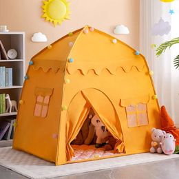 Children Tent Indoor Outdoor Game Garden Tipi Princess Castle Folding Cubby Toys Tents Enfant Room House Teepee Play house Toy