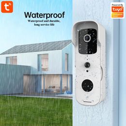 Tuya Smart Video Doorbell Waterproof Night Vision Home Security 1080P Full HD Camera Digital Visual Intercom WIFI Door Bell 240516