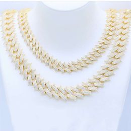 Wholesale Iced Out Link Chain Jewelry Necklace Cuban China Packing Necklaces Quality 925 Sterling Silver Hiphop 2~3 Days