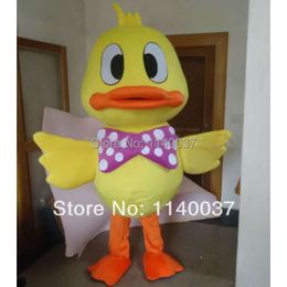 mascot duck Duckling Mascot Costume Duck Cartoon Character Coplay Carnival Costumes Fancy Dress FREE SHIP Mascot Costumes