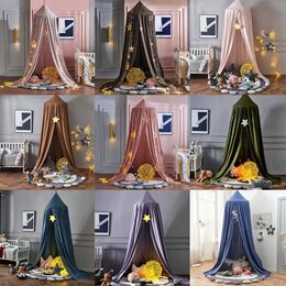 Childrens Bed Canopy Baby Crib Bed Child Curtain Hung Dome Mosquito Net Kids Girl Boy Play Tent Living Room Bedroom Decoration 240522