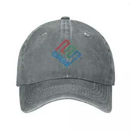 Berets Enron Logo Baseball Caps Snapback Denim Fabric Hats Outdoor Adjustable Casquette Sports Cowboy Hat For Unisex