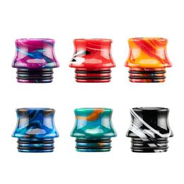 Wide Bore Epoxy Resin 810 Drip Tips Smoking Accessories Holder TFV8 TFV12 Snakeskin Vapour Mouthpiece For 810 Thread TFV 8 12 Big Baby S Vhtn