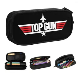 Korean Maverick Film Top Gun Pencil Case For Boys Gilrs Custom Large Storage Pen Bag Box School Accessories