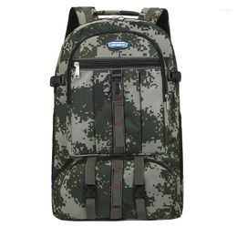 Backpack 55l For Men Camouflage Tactical Back Pack Large Capacity Outdoor Camping Mountaineering Rucksack Hiking Backbag Male