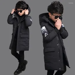 Down Coat 2024 Boys Clothes Winter Jacket Children Clothing Warm Cotton Hooded Waterproof Thicken Outerwear Kids Parka
